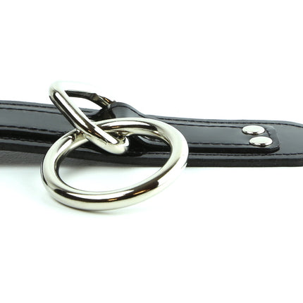 BC167P  PATENT BONDAGE BRACELET