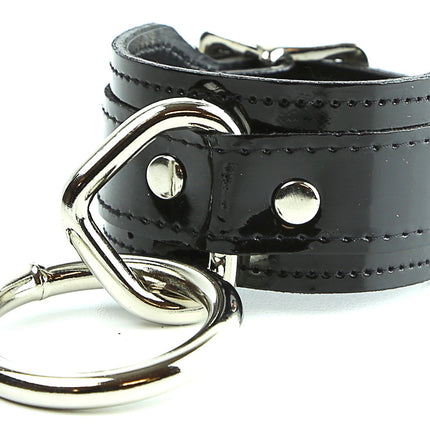 BC167P  PATENT BONDAGE BRACELET