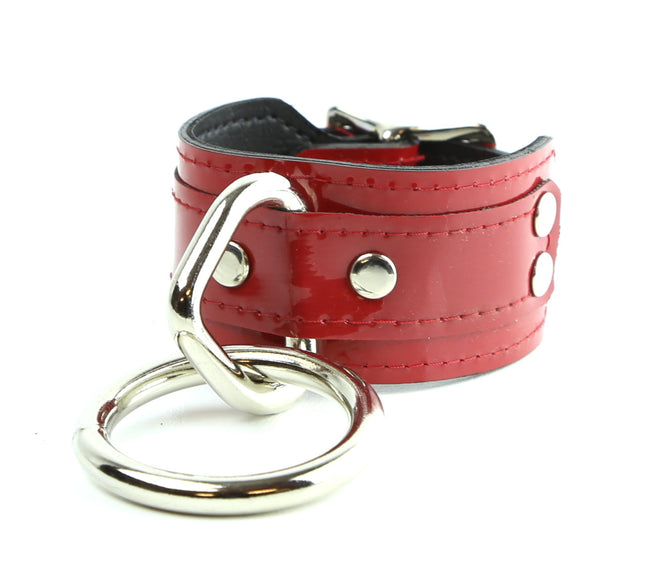 BC167P  PATENT BONDAGE BRACELET