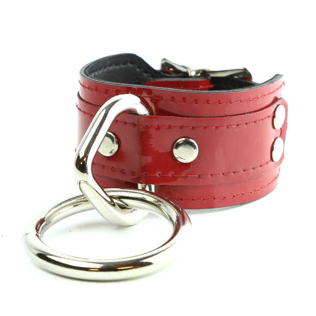 BC167P  PATENT BONDAGE BRACELET