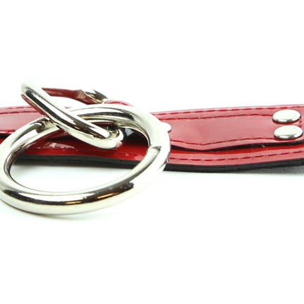 BC167P  PATENT BONDAGE BRACELET
