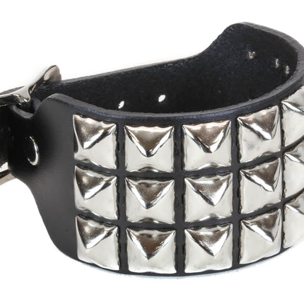 BC170 BUCKLE BRACELET WITH THREE ROW STUDS