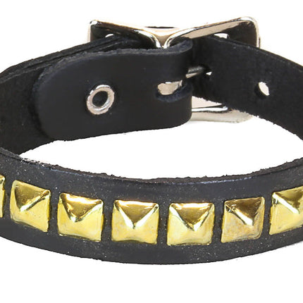 BC176 1 ROW 1/4" MINI PYRAMID BUCKLE BRACELET