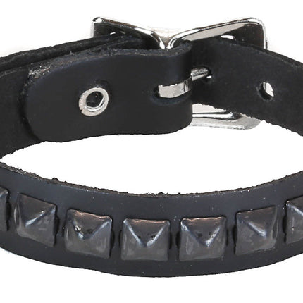 BC176 1 ROW 1/4" MINI PYRAMID BUCKLE BRACELET