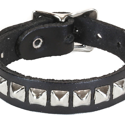 BC176 1 ROW 1/4" MINI PYRAMID BUCKLE BRACELET