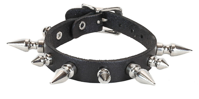 BC181 BUCKLE BRACELET WITH 1/2" & 1" SPIKES