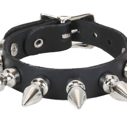 BC182 BUCKLE BRACELET WITH 1" SPIKES