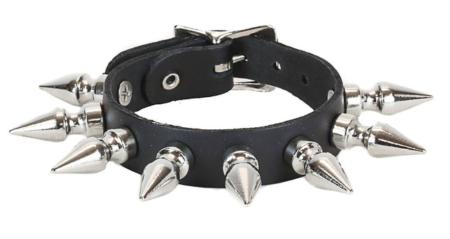 BC182 BUCKLE BRACELET WITH 1" SPIKES