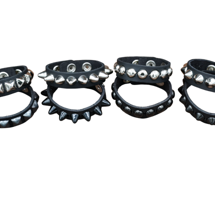 BC194 1 ROW 1/2" STUDDED  SNAP BRACELET