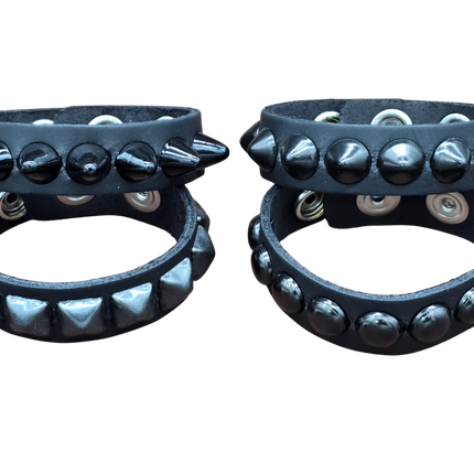BC194 1 ROW 1/2" STUDDED  SNAP BRACELET