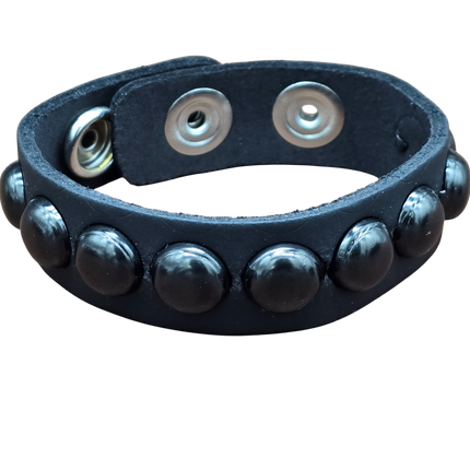 BC194 1 ROW 1/2" STUDDED  SNAP BRACELET