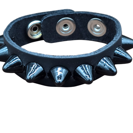 BC194UK 1 ROW 1/2" ROUND STUDDED  SNAP BRACELET
