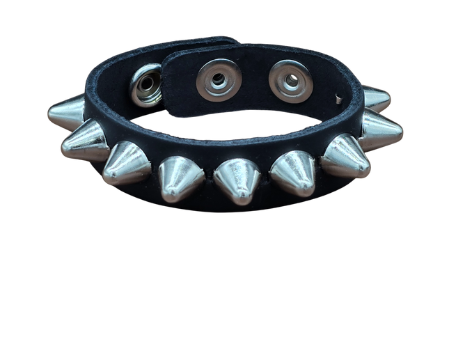 BC194UK 1 ROW 1/2" ROUND STUDDED  SNAP BRACELET