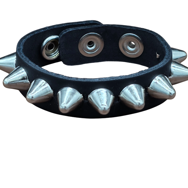 BC194UK 1 ROW 1/2" ROUND STUDDED  SNAP BRACELET