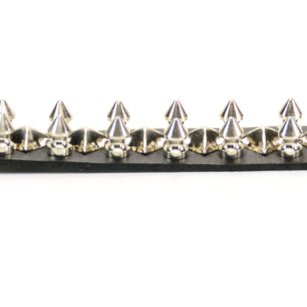 BC198  2 ROW SPIKE DIAMOND STUDDED BRACELET