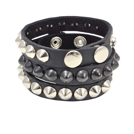 BC199 MINI STUDDED 1/2" WIDE SKINNY BRACELET
