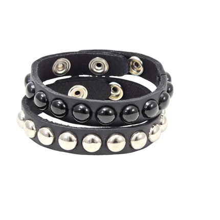 BC199 MINI STUDDED 1/2" WIDE SKINNY BRACELET