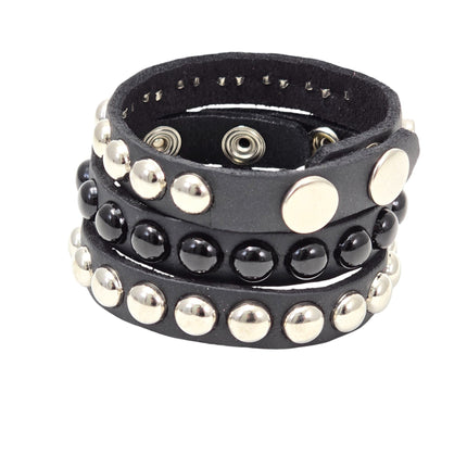 BC199 MINI STUDDED 1/2" WIDE SKINNY BRACELET