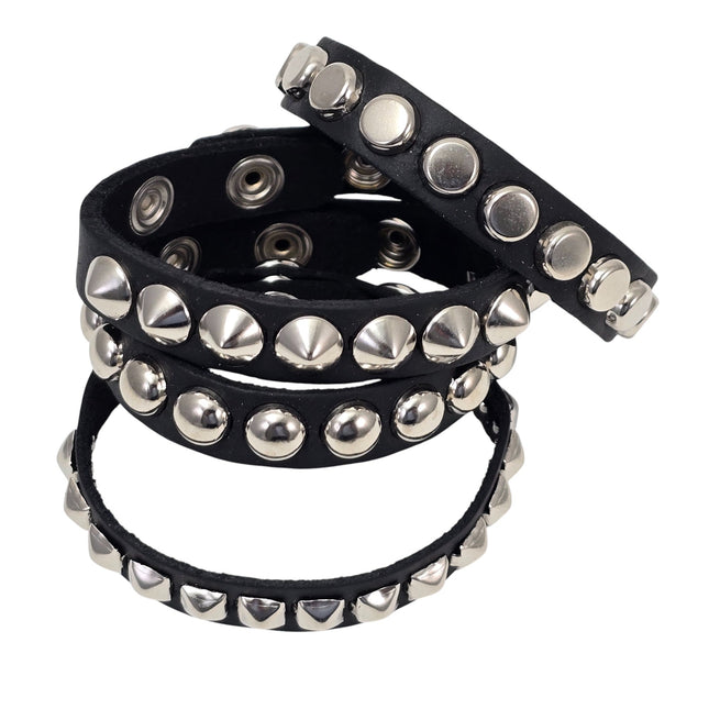 BC199 MINI STUDDED 1/2" WIDE SKINNY BRACELET