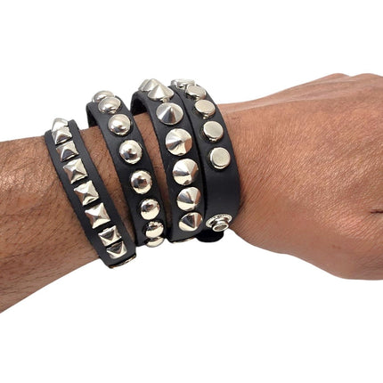 BC199 MINI STUDDED 1/2" WIDE SKINNY BRACELET