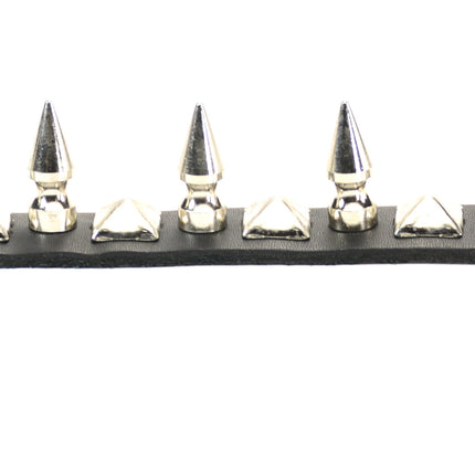 BC202 SPIKE & PYRAMID ALTERNATE 3 SNAP BRACELET