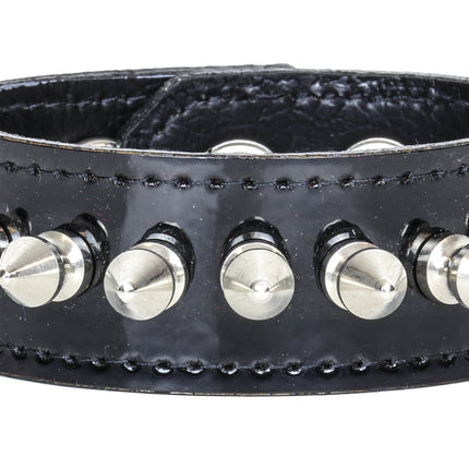 BC203P PATENT 1/2" SPIKE BRACELET 1" WIDE