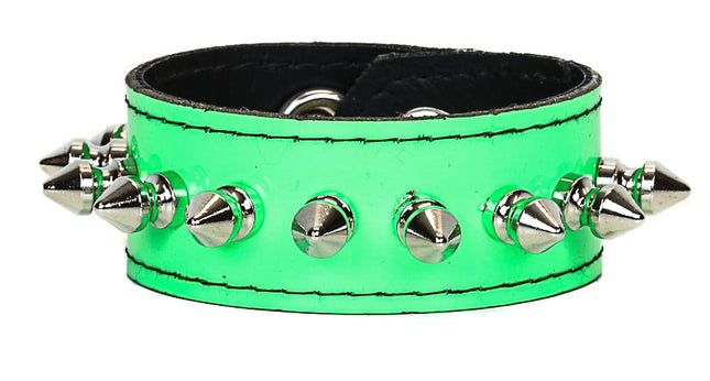 BC203P PATENT 1/2" SPIKE BRACELET 1" WIDE