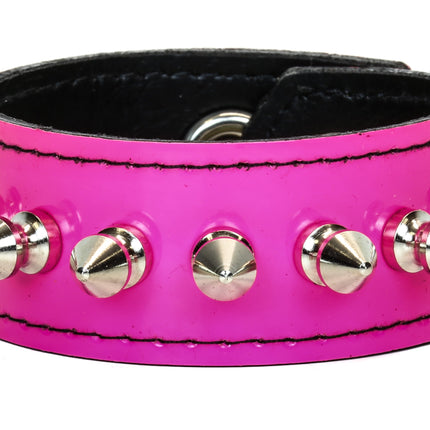BC203P PATENT 1/2" SPIKE BRACELET 1" WIDE