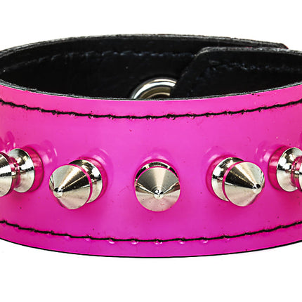 BC203P PATENT 1/2" SPIKE BRACELET 1" WIDE