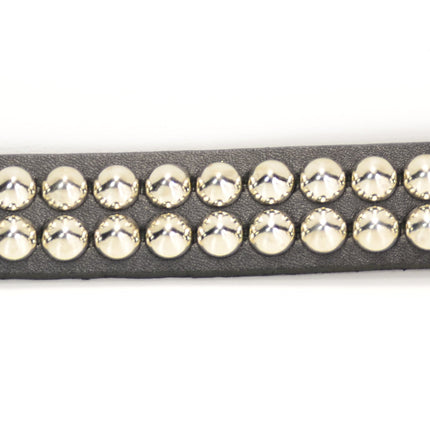 BC204 2 ROW MINI CONICAL STUDDED BRACELET