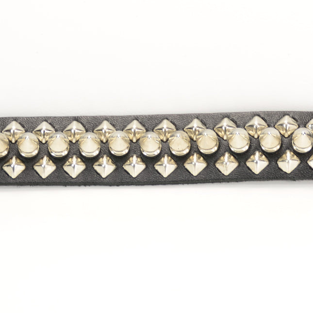 BC205 BRACELET WITH 1 ROW 1/2" SPIKE & 2 ROW SMALL DIAMONDS