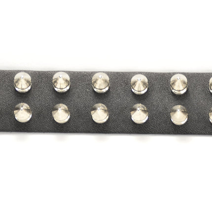 BC209 SNAP BRACELET WITH 2 ROW 1/2" SPIKES