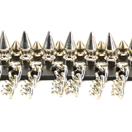 BC211 SPIKE & CHAINS SNAP BRACELET