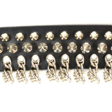 BC211 SPIKE & CHAINS SNAP BRACELET