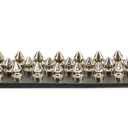 BC213  THREE ROW 31 PCS  1/2" SPIKE BRACELET SNAP BRACELET