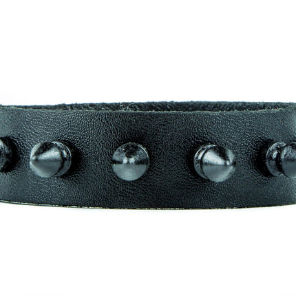 BC217  SPIKE LEATHER BRACELET