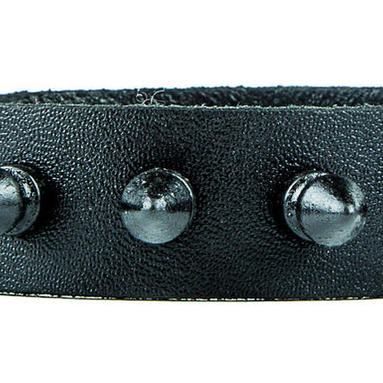 BC217  SPIKE LEATHER BRACELET