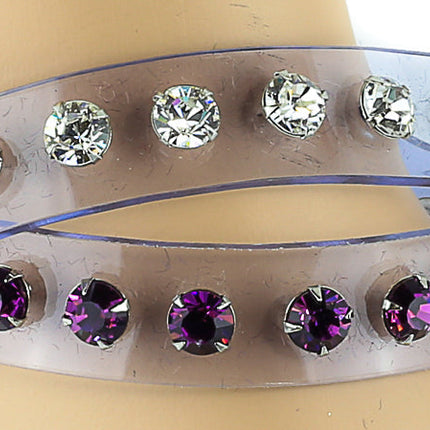 BC247CLR  CLEAR RHINESTONE BRACELET