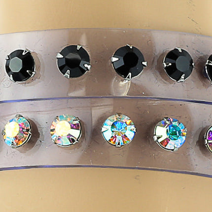 BC247CLR  CLEAR RHINESTONE BRACELET