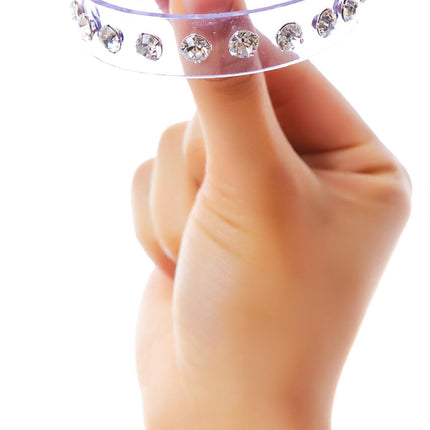 BC247CLR  CLEAR RHINESTONE BRACELET