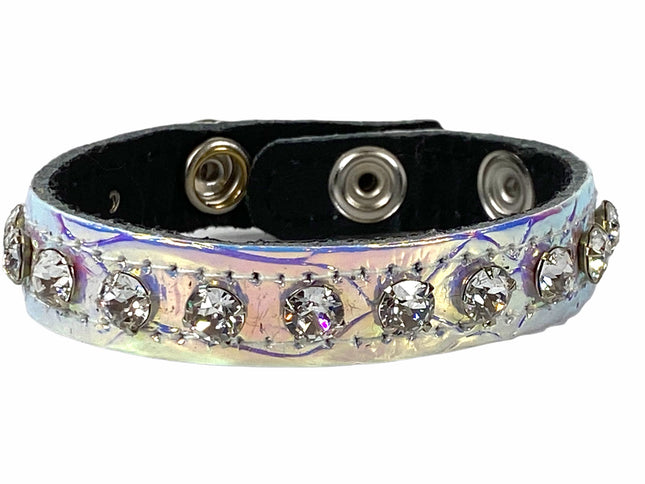 BC247RN-SNAKE RAINBOW RHINESTONE BRACELET
