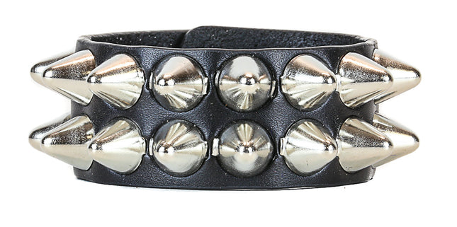 BC255UK  2 ROW LARGE UK77 TALL CONEHEAD BRACELET