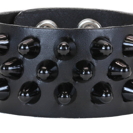 BC256 3 ROW CONEHEAD STUD BRACELET