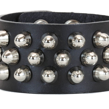 BC256 3 ROW CONEHEAD STUD BRACELET