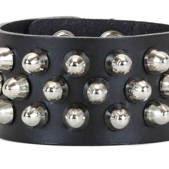 BC256 3 ROW CONEHEAD STUD BRACELET