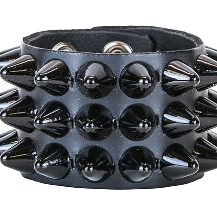 BC256UK 3 ROW LARGE UK77 TALL CONEHEAD BRACELET