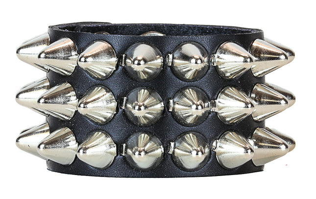 BC256UK 3 ROW LARGE UK77 TALL CONEHEAD BRACELET