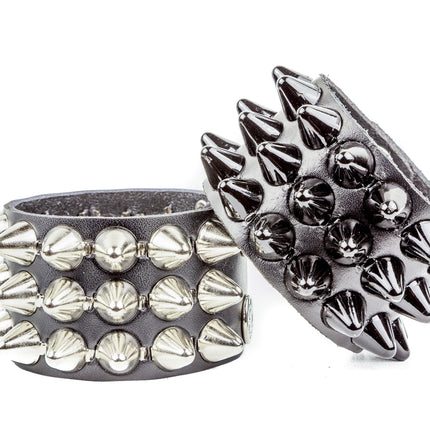 BC256UK 3 ROW LARGE UK77 TALL CONEHEAD BRACELET