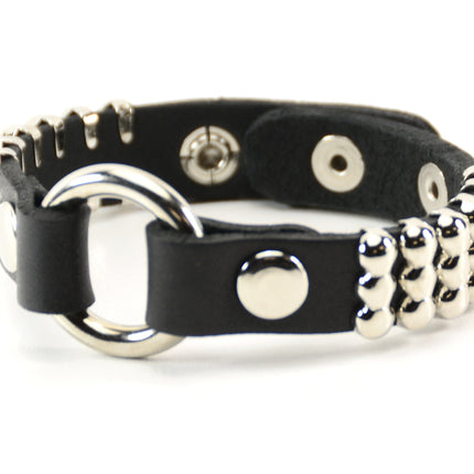 BC257RND  THREE ROUND BEADS BRACELET
