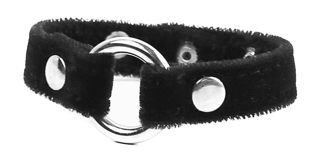 BC257VEL ASSORTED VELVET, 1/2" BRACELET WITH 3/4" RING